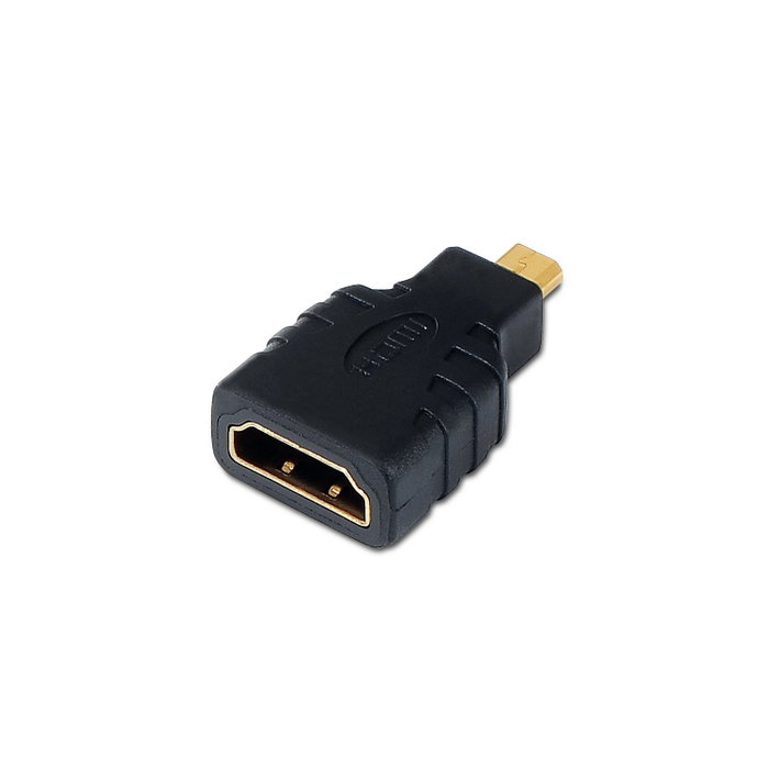 Aisens Adaptador HDMI Hembra a Micro HDMI Macho Negro A121-0125